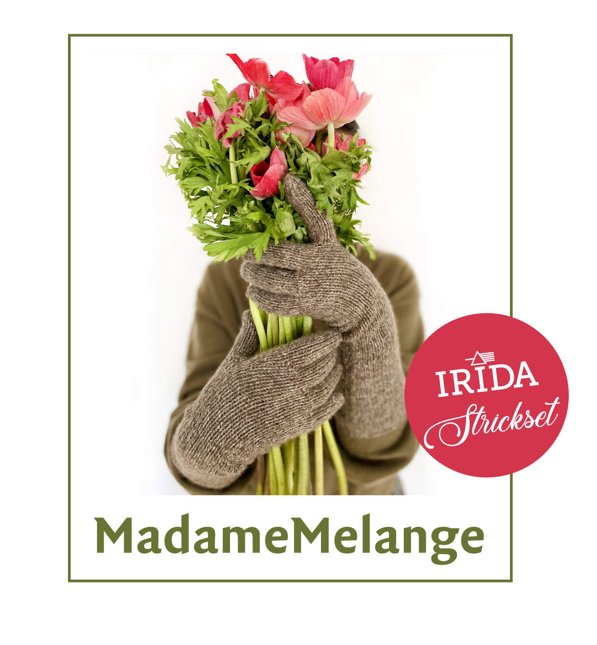 STRICKSET lange Handschuhe, Тweed, »MADAME MELANGE«