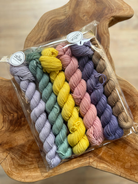 Minis Sockenwolle-Set, 420m/100g (6 x 80m/20g)