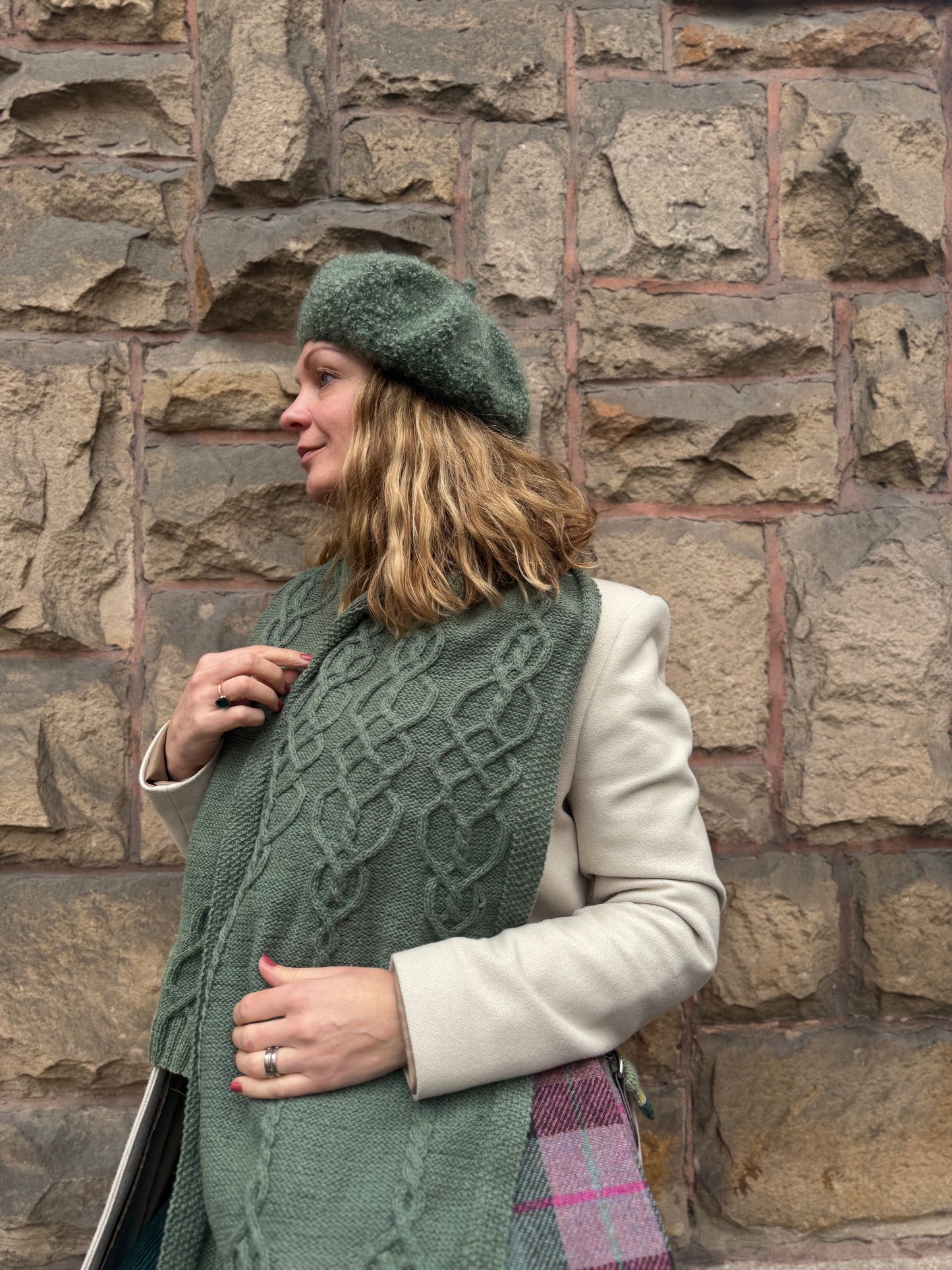 STRICKSET Schal »Celtic Blue«